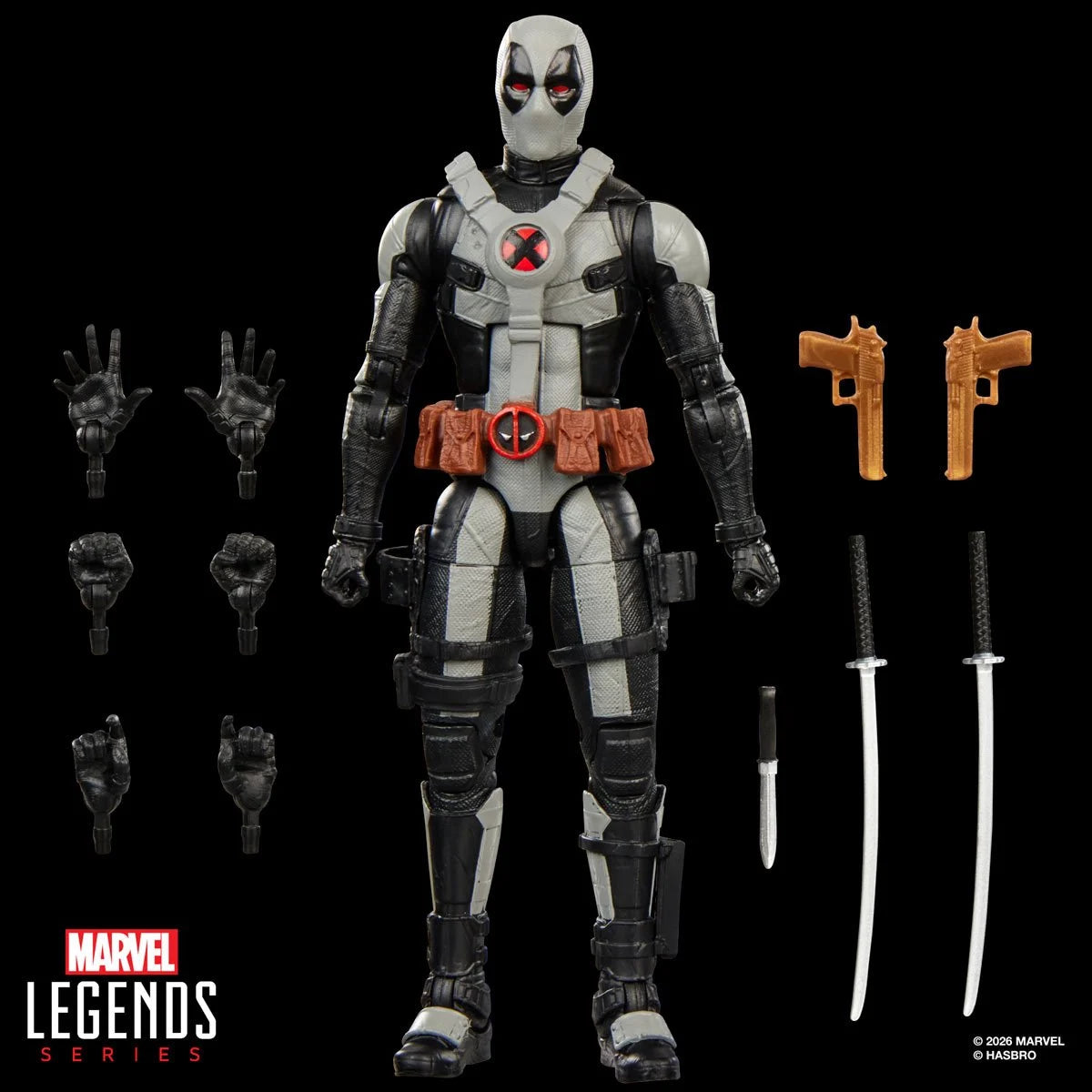 Deadpool (Concept Art) Deadpool & Wolverine Marvel Legends Series Action Figure by Hasbro 6-Inch with accessories