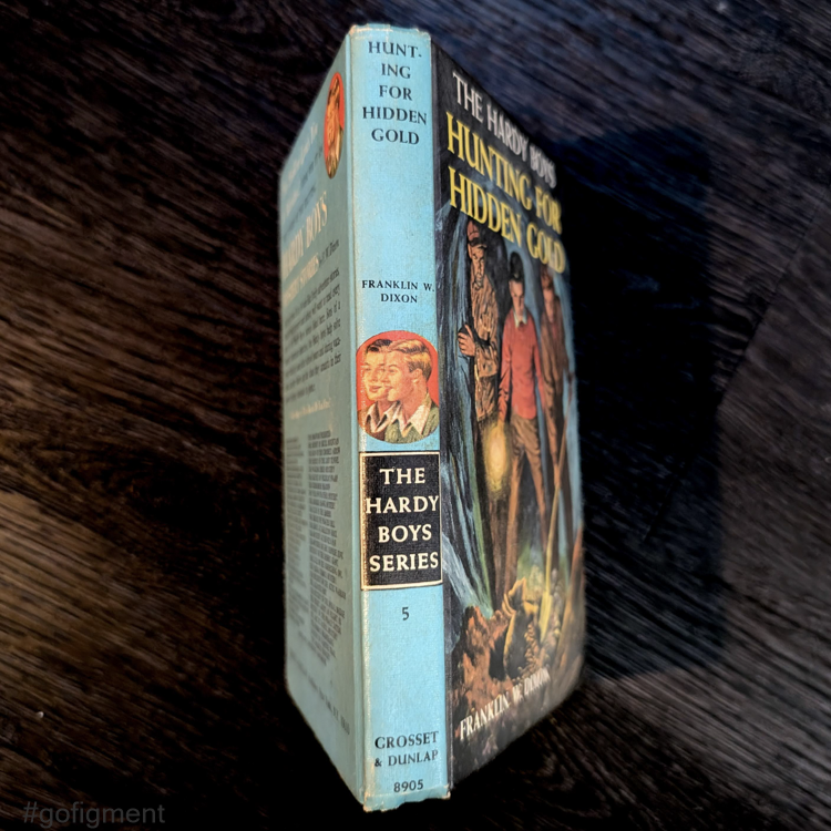 05 Hunting for Hidden Gold (1963): 🕵🏻Vintage Hardy Boys Book Blue-Ba image 1