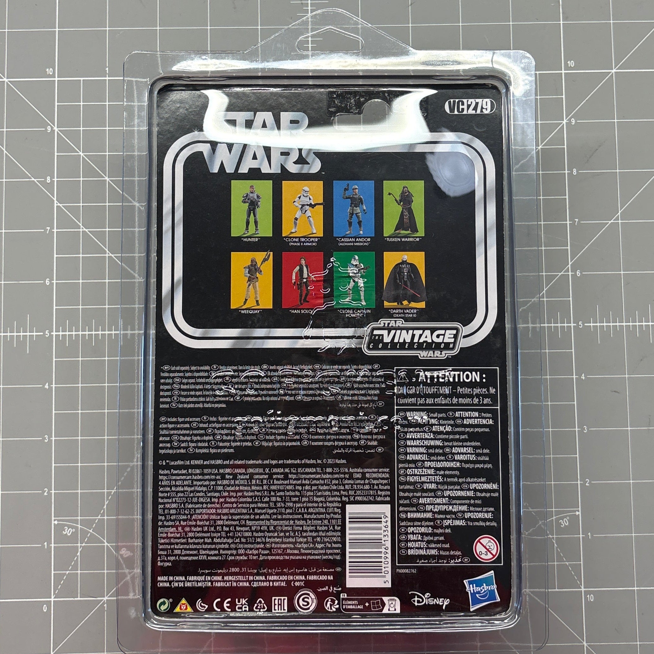 Tusken Warrior 1:18 | 3.75" Star Wars The Vintage Collection Action Figure VC-279 Kenner packaging back view