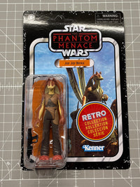 Jar Jar Binks Star Wars Retro Collection Action Figure 1:18 Scale TPM Kenner