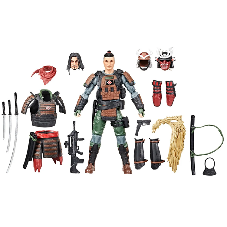 Hasbro Kyle Budo Jesso 1:12 scale GI Joe Classified Series action figure with armor and multiple weapons accessories