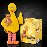 Blokees Big Bird Sesame Street 5-inch scale mini model kit with teddy bear accessory and yellow feathered figure