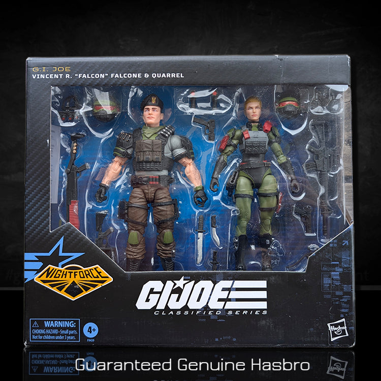 G.I. Joe Classified Series Vincent R. Falcon Falcone and Quarrel 6-inch action figures by Hasbro in window box