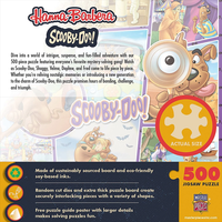 Hanna Barbera Scooby-Doo 500 piece puzzle packaging with character images and Master Pieces branding details