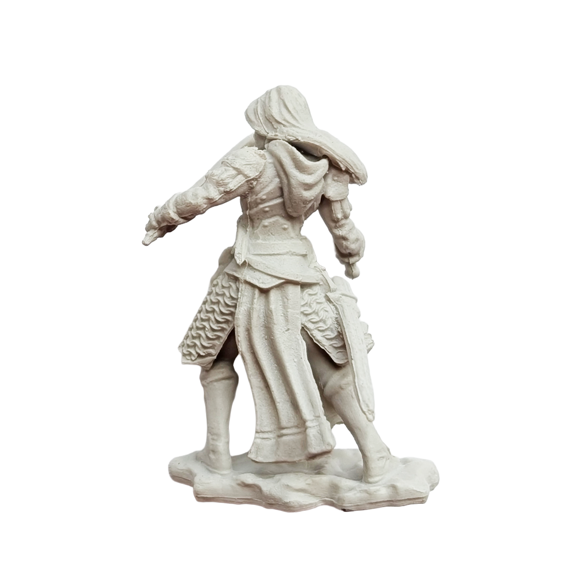 Aasimar Female Paladin - D&D Nolzur's Marvelous 1.5 inch Mini-Figure 2-Pack WizKids unpainted rear view miniature