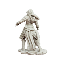 Aasimar Female Paladin - D&D Nolzur's Marvelous 1.5 inch Mini-Figure 2-Pack WizKids unpainted rear view miniature