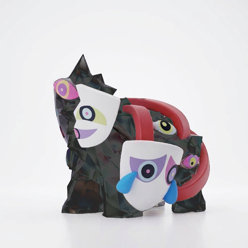 Abstracting Gangle 3.5 inch Action Figure from The Digital Circus by Glitch Productions