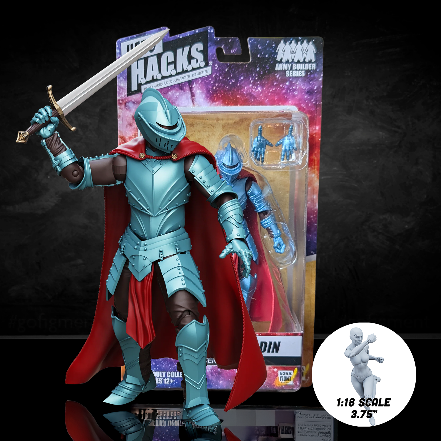 Accord Paladin Hero Legendary Knight - Vitruvian H.A.C.K.S. 1:18 Scale Action Figure by Boss Fight Studio Llc new in box