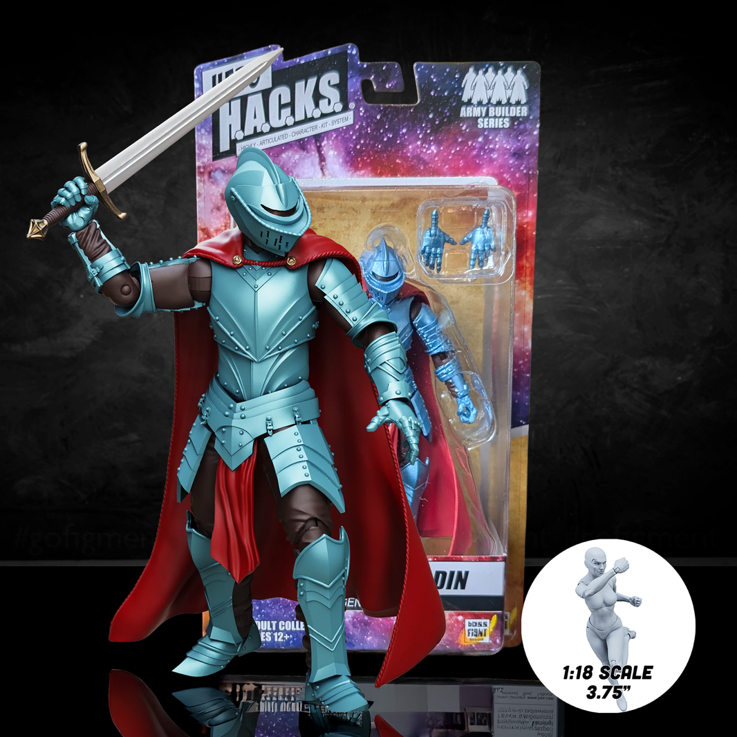 Accord Paladin Hero Legendary Knight - Vitruvian H.A.C.K.S. 1:18 Scale Action Figure by Boss Fight Studio Llc new in box