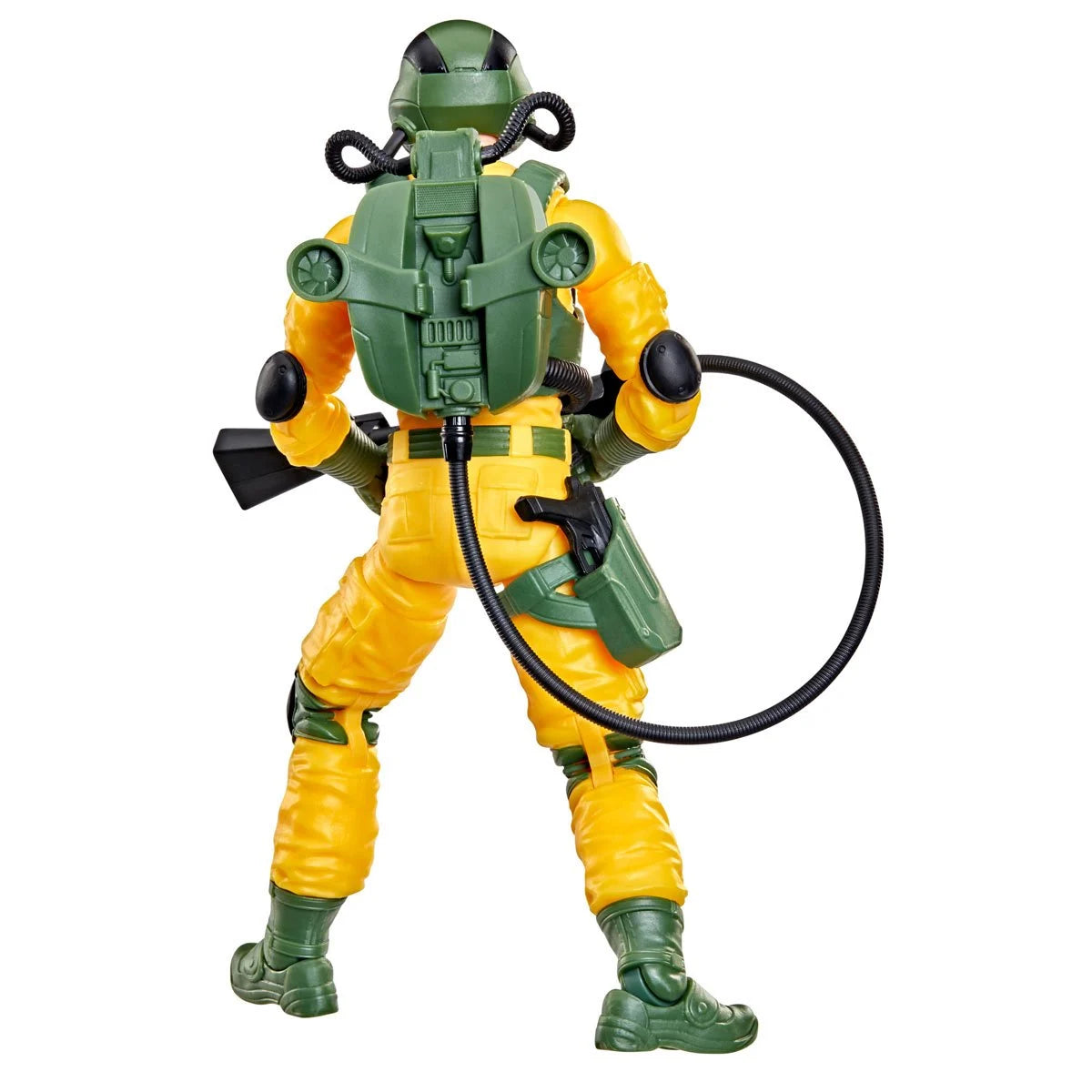 Airtight "198" G.I. Joe Classified Series 6 inch Action Figure by Hasbro in green and yellow with backpack gear and hose.