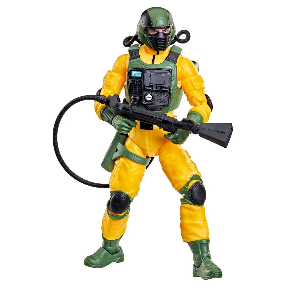 Airtight "198" G.I. Joe Classified Series 6 inch Action Figure by Hasbro in yellow and green with weapons and gear
