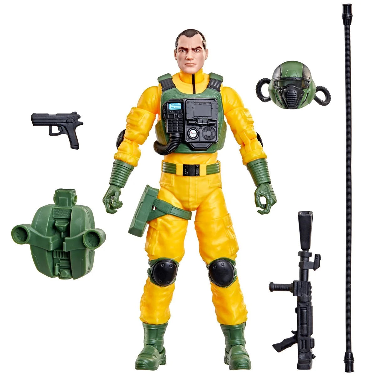 Airtight "198" G.I. Joe Classified Series 6 inch Action Figure by Hasbro with accessories and interchangeable headgear.