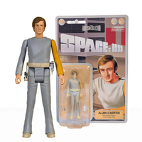 Alan Carter 3.75" Space 1999 1:18 Scale Master Replica Retro Action Figure with packaging and character art