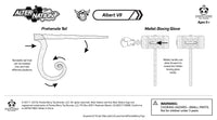Albert Vii 1:12 Scale 5" Human Monkey Bull Hybrid Action Figure by Altered Nation prehensile tail and mallet boxing glove details diagram