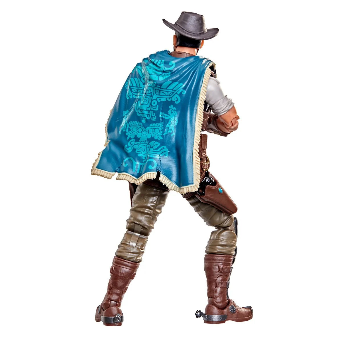 Alejandro Balam "Sundown" Luna Mendoza "200" G.I. Joe Classified Series 6 inch Action Figure by Hasbro, rear view with cape and western gear
