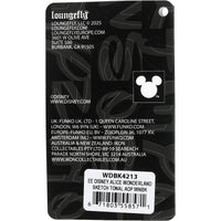 Loungefly Alice in Wonderland Sketch Mini-Backpack - Entertainment Earth Exclusive|Authentic with Tags black product tag with brand and licensing info