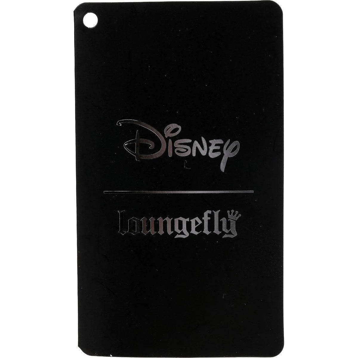 Black Disney Loungefly brand tag with silver logos for Loungefly Alice in Wonderland Sketch Mini-Backpack - Entertainment Earth Exclusive|Authentic with Tags