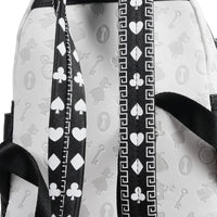 Loungefly Alice in Wonderland Sketch Mini-Backpack - Entertainment Earth Exclusive|Authentic with Tags featuring card suit strap designs