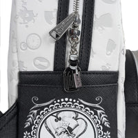 Loungefly Alice in Wonderland Sketch Mini-Backpack - Entertainment Earth Exclusive|Authentic with Tags showing bottle charm zipper pull by Loungefly