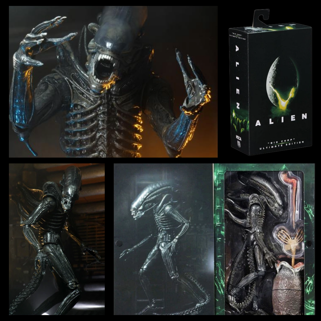Alien Ultimate 40th Anniversary Big Chap 7-Inch Xenomorph Action Figure by NECA new in box with detailed sculpt and accessories