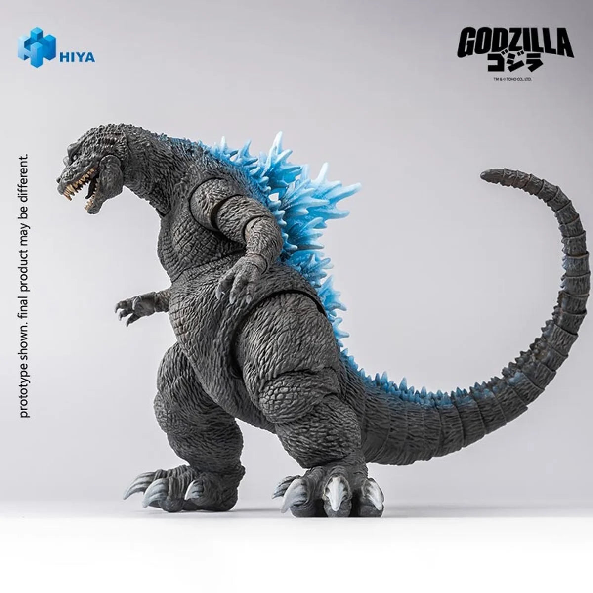 Giant Monsters All-Out Attack Heat Ray Godzilla Exquisite Basic Series Action Figure 6 inch with blue spines new in box by Exquisite
