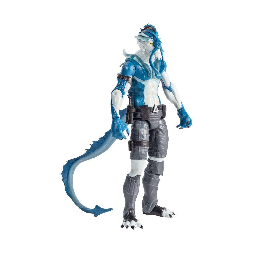 El Ray 1:12 Scale 6" Human Electric Eel Hybrid Action Figure by Altered Nation in dynamic standing pose with articulated tail and claws