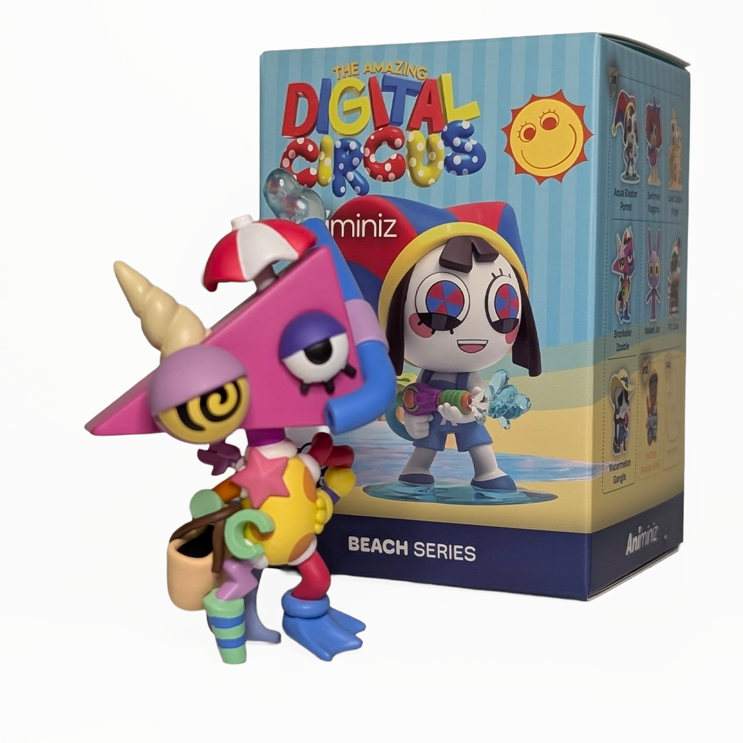 Digital Circus Animiniz: Beach Vacation Series - U-Pick Your Character by Glitch Studios collectible figure with beach accessories