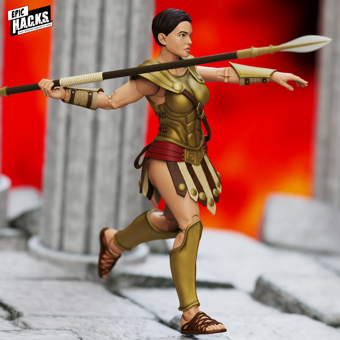 Pride of Ares Epic H.A.C.K.S. Core 1:12 Scale Action Figure - Boss Fight Studio Llc new in box warrior with spear
