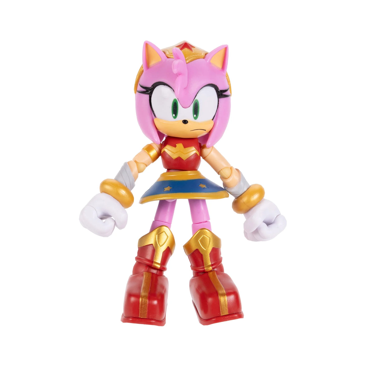 DC x Sonic the Hedgehog 5" Amy as Wonder Woman Action Figure new in box 5-inch collectible by Go Figment