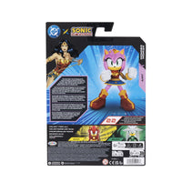DC x Sonic the Hedgehog 5" Amy as Wonder Woman Action Figure new in box by Go Figment collectible toy back view