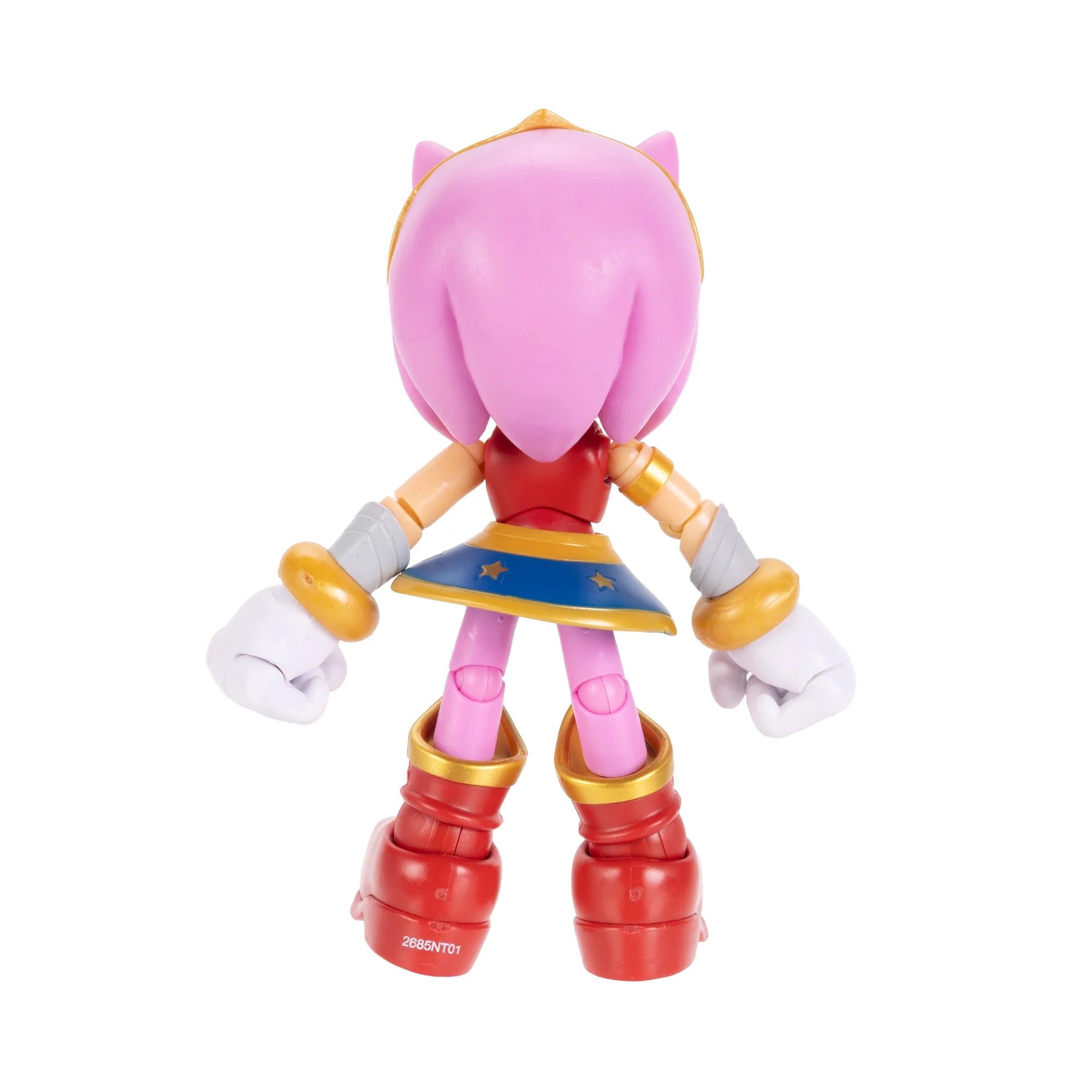 DC x Sonic the Hedgehog 5" Amy as Wonder Woman Action Figure new in box by Go Figment collectible toy back view