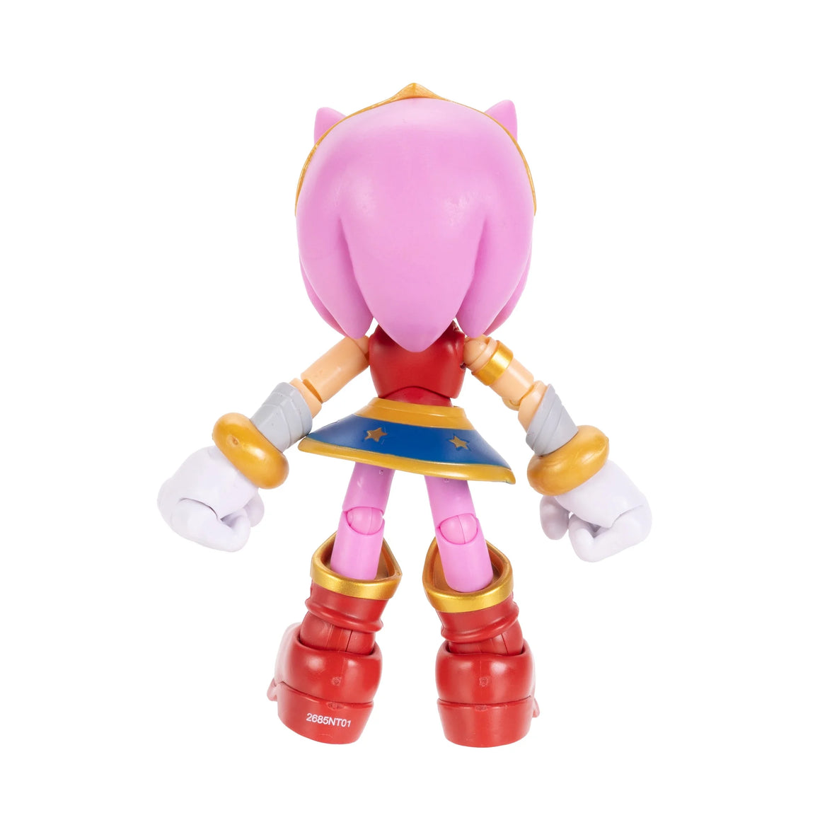 DC x Sonic the Hedgehog 5" Amy as Wonder Woman Action Figure new in box by Go Figment collectible toy back view