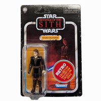 Anakin Skywalker Star Wars Retro Collection Action Figure 1:18 Scale ROTS by Kenner in retro card packaging