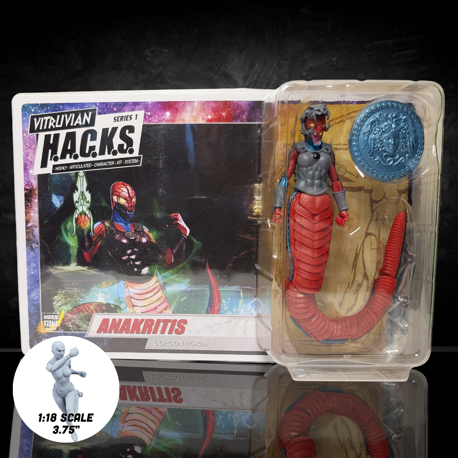 Anakritis Gorgon Vitruvian H.A.C.K.S. Series 1 Gorgon Horde 4" Figure new in box by Boss Fight Studio Llc