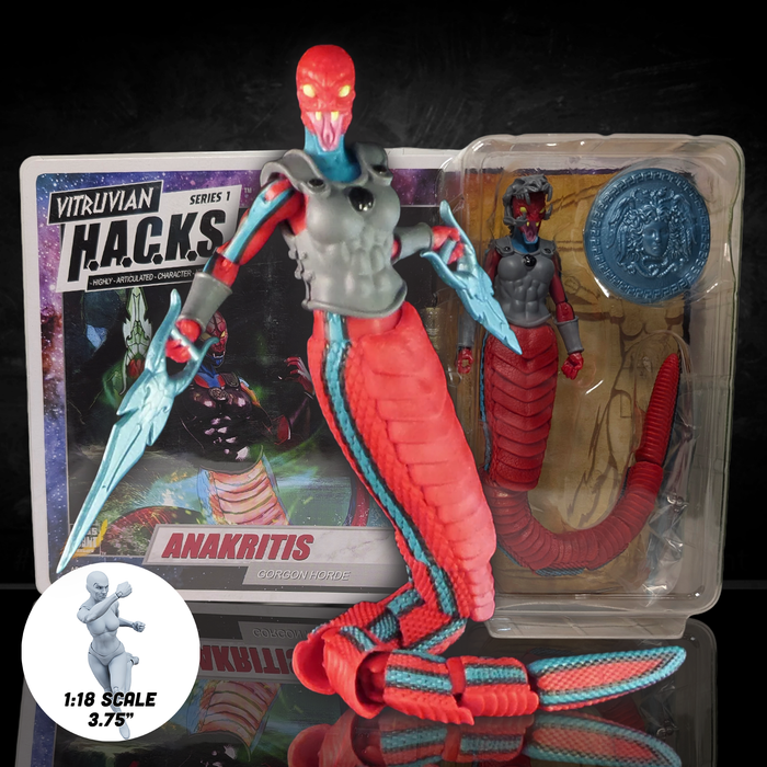 Anakritis Gorgon Vitruvian H.A.C.K.S. Series 1 Gorgon Horde 4" Figure new in box by Boss Fight Studio Llc