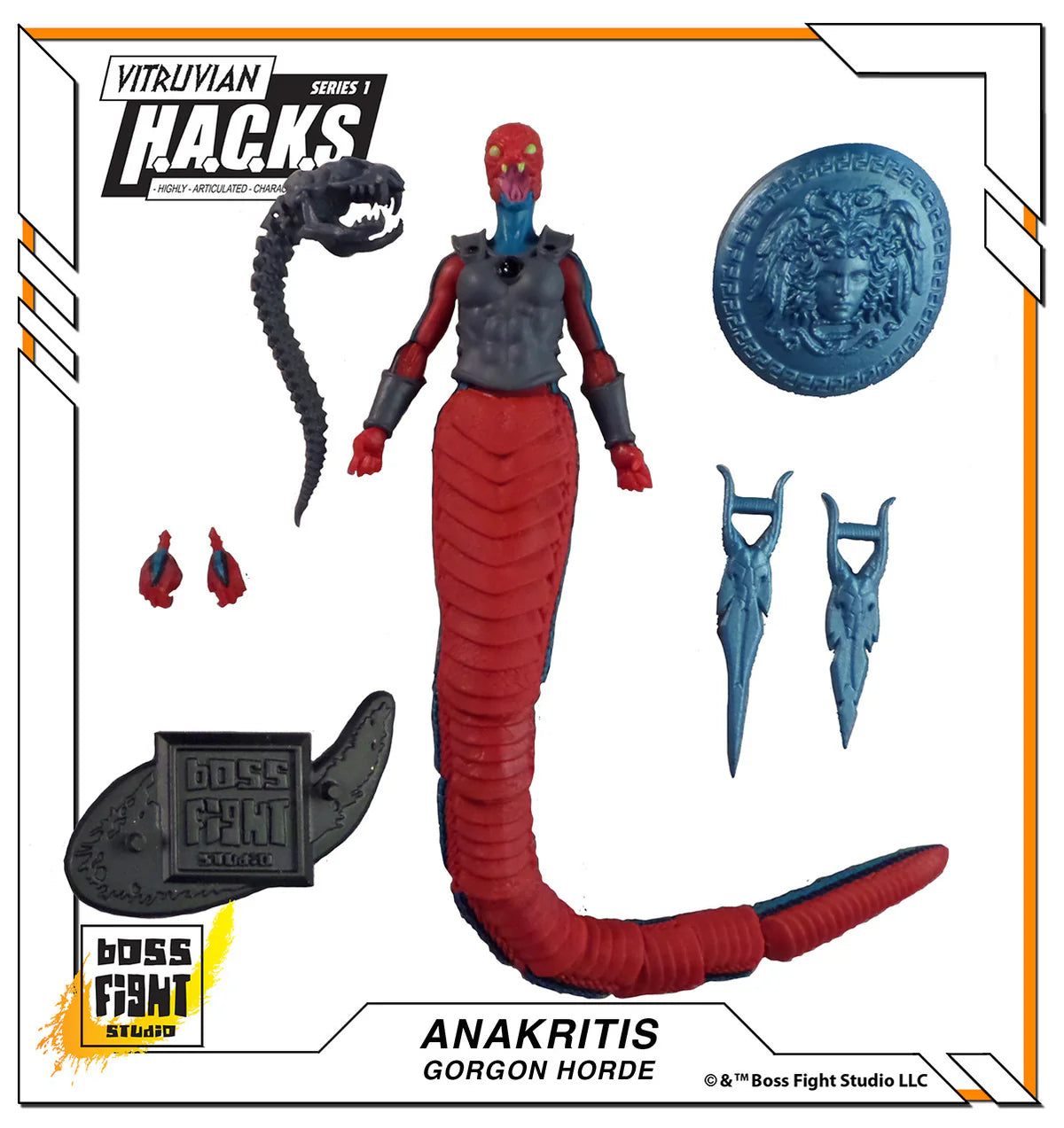 Anakritis Gorgon Vitruvian H.A.C.K.S. Series 1 Gorgon Horde 4" Figure new in box by Boss Fight Studio Llc
