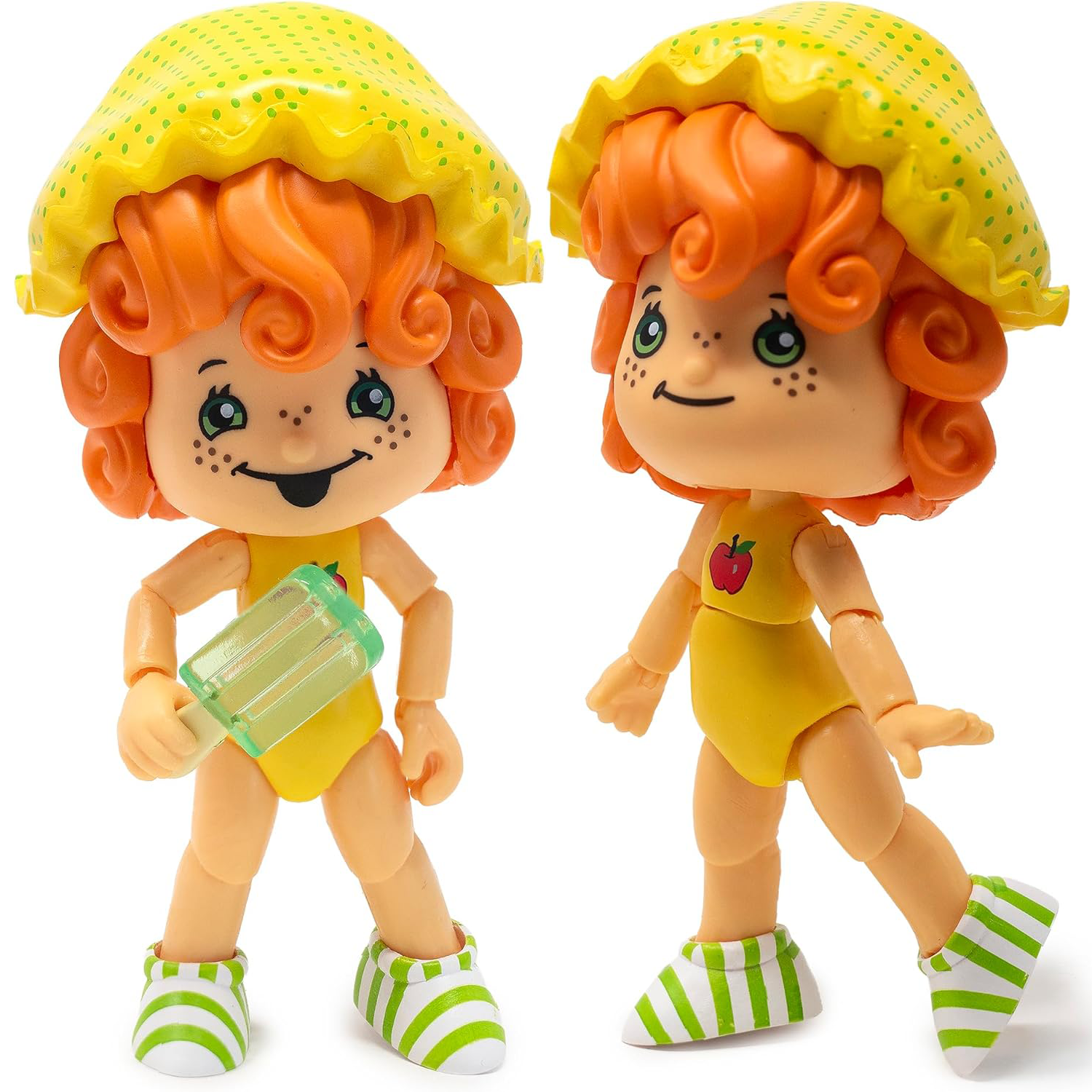 Boss Fight Studio Llc Apple Dumplin figure with curly orange hair, yellow bonnet, green striped shoes, and green popsicle accessory