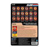Hasbro G.I. Joe Arctic Destro ReAction+ figure with pistol accessory and 9 points of articulation in retro packaging