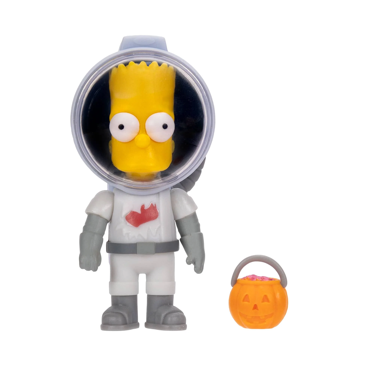 Bart Simpson In Astronaut Costume The Simpsons 2.5" Action Figure Jakks Pacific new in box with pumpkin accessory