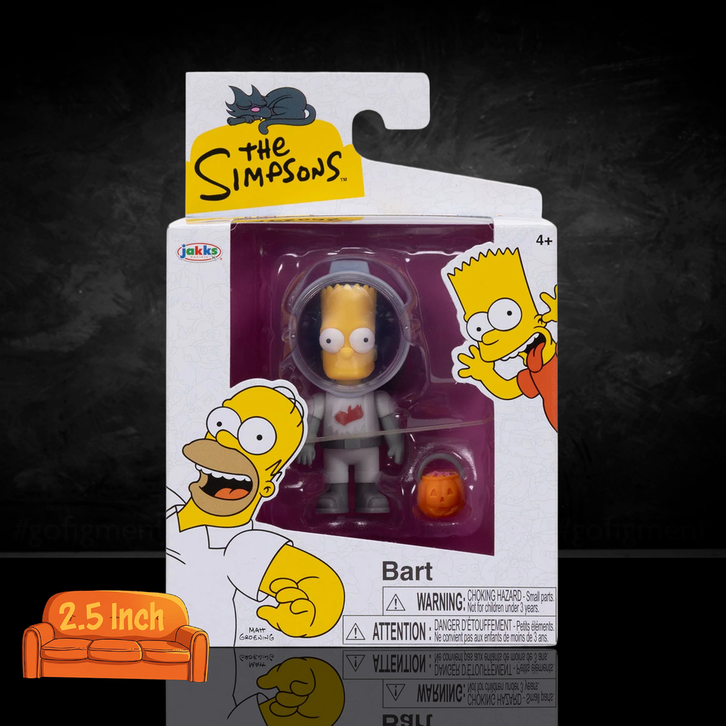 Bart Simpson In Astronaut Costume The Simpsons 2.5" Action Figure Jakks Pacific Wave 7 new in box collectible