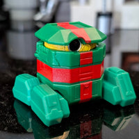 Hasbro B2-EMO loose Star Wars 3.75-inch festive droid action figure with green and red holiday design