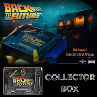 Back to the Future Time Travel Memories collectible box with vintage style design by Doctor Collector