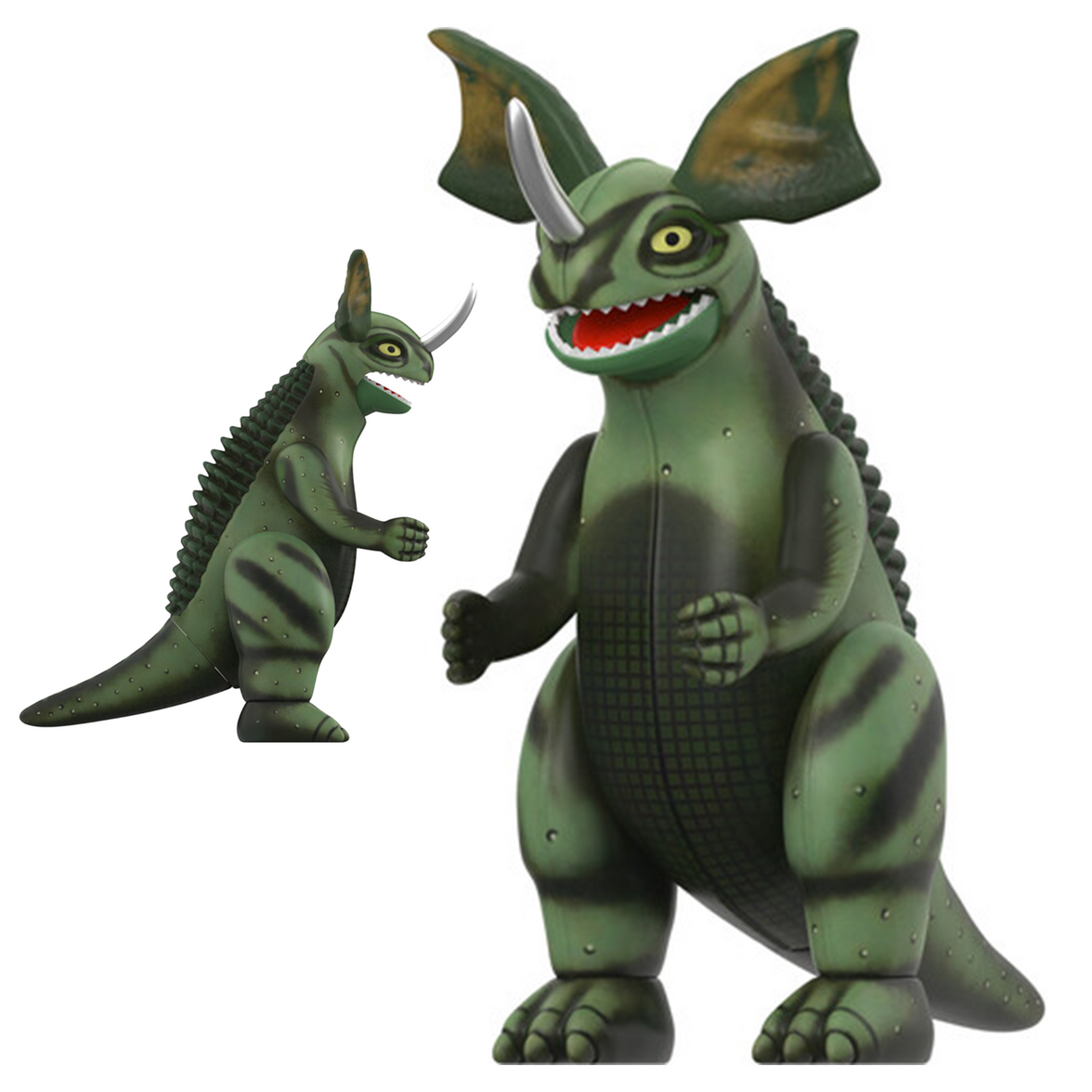 Super7 Toho ReAction Wave 1 Baragon 3.75-inch retro style action figure in green with horn and fins