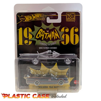 Mattel Hot Wheels Premium Pop Culture 1966 Batmobile die-cast model from Batman Classic TV Series in original packaging
