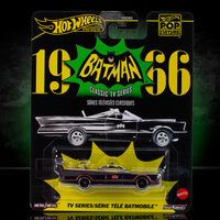 Hot Wheels Premium Pop Culture 1966 Batmobile 1:64 scale die-cast model by Mattel in original TV series packaging