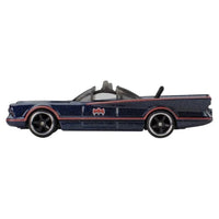 Mattel Hot Wheels 1966 Batmobile die-cast model in 1:64 scale from Batman Classic TV Series side view