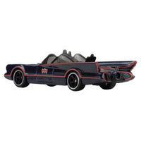 Mattel Hot Wheels 1966 Batmobile classic TV series 1:64 scale die-cast model in black with red trim