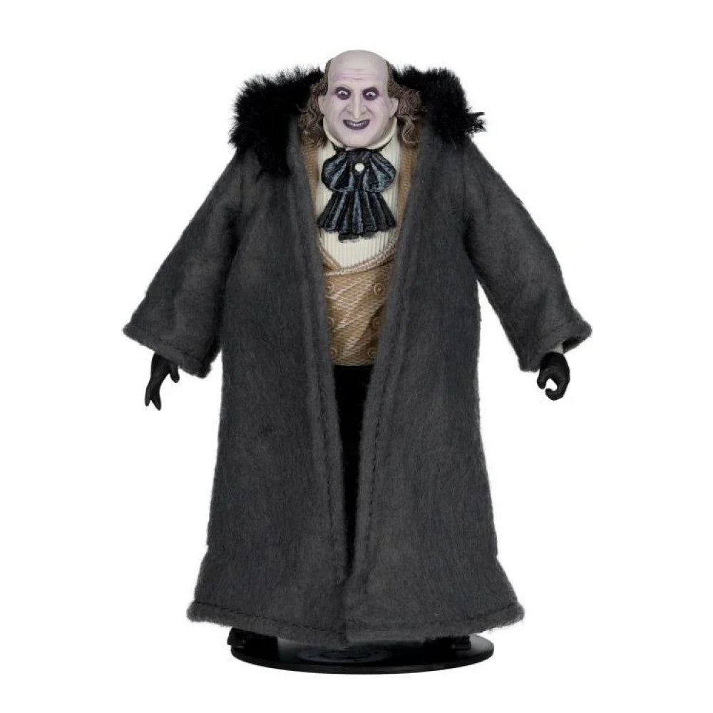 McFarlane Batman Returns The Penguin Deluxe Theatrical Edition action figure wearing black coat and detailed costume