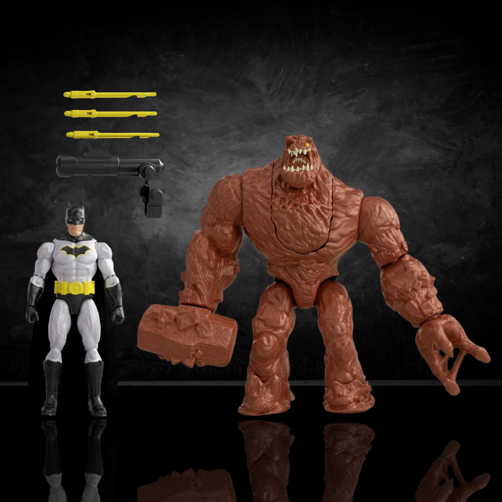 Batman vs Clayface Action Figure 2-Pack Mattel DC Premier Set New with weapons and display stand by Go Figment
