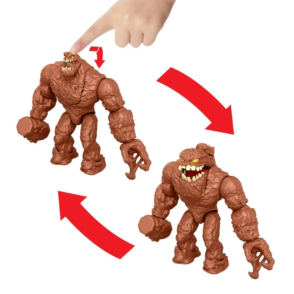 Batman vs Clayface Action Figure 2-Pack Mattel DC Premier Set New showing Clayface figure with rotating head feature by Go Figment